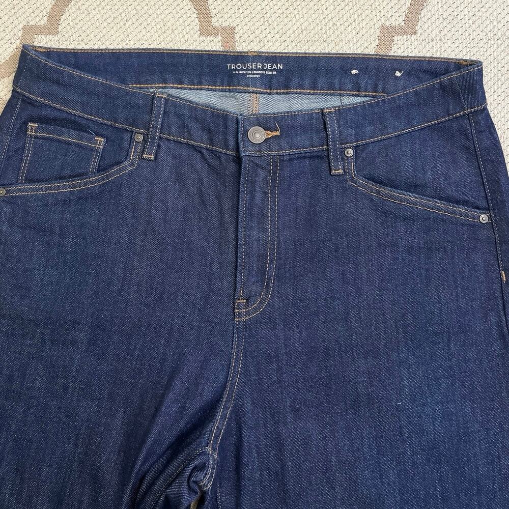 Chico’s Trouser Jean Wide Leg Dark Wash Jeans, size US 12/ Chicos size 2 - Picture 4 of 13